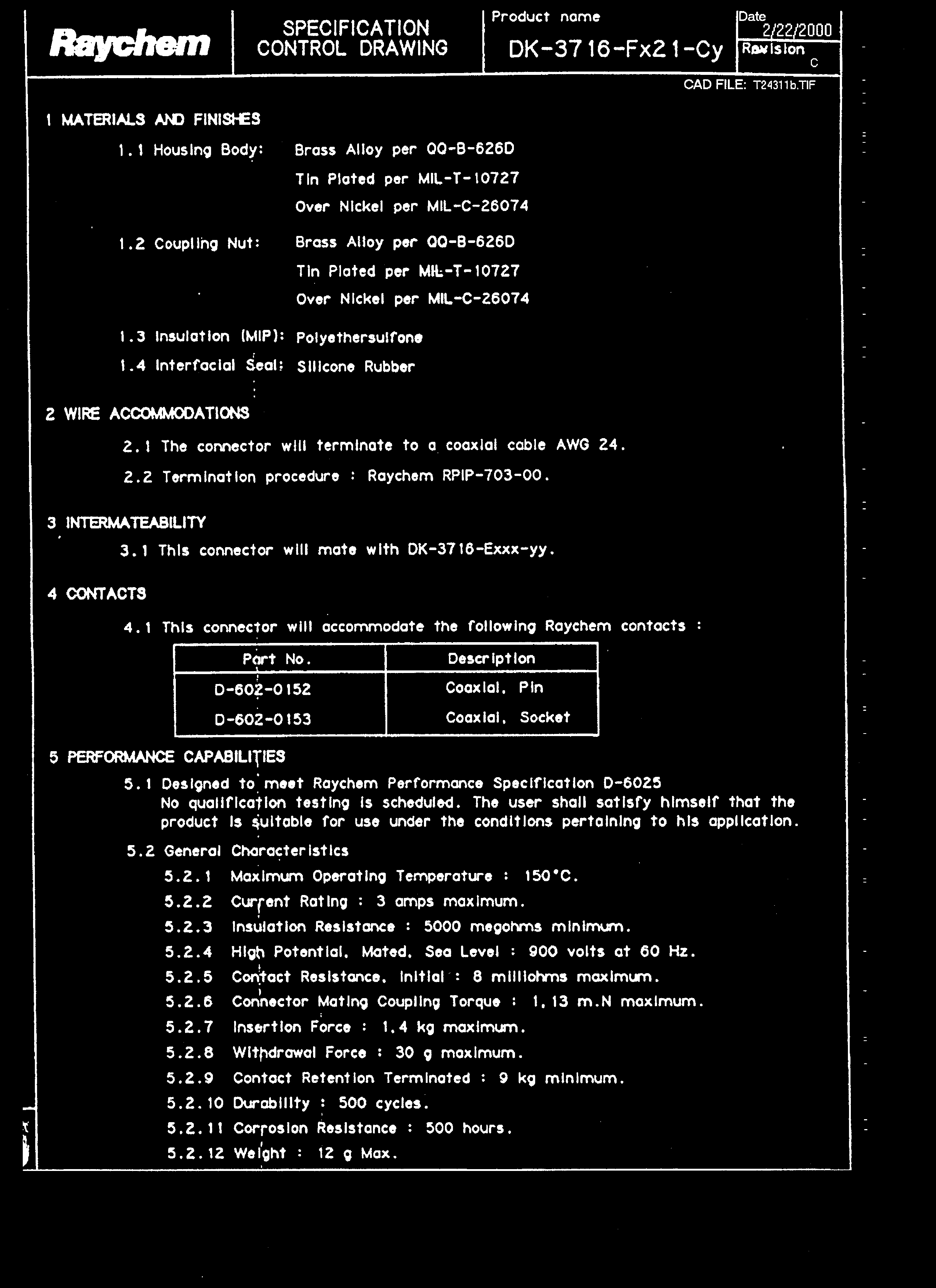 TE Connectivity DK-3716-F221-CS for sale