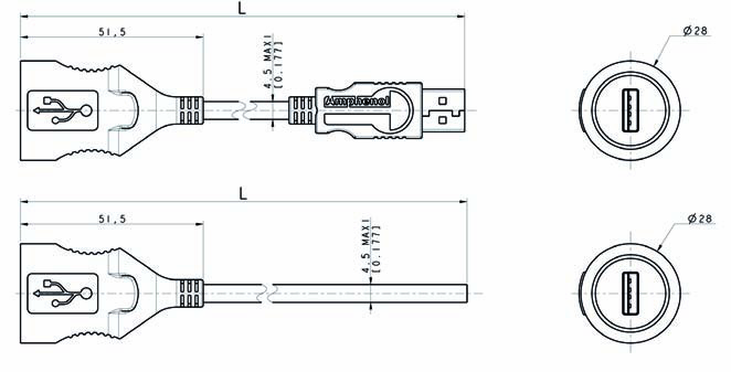 Amphenol USBAPSCC71 for sale