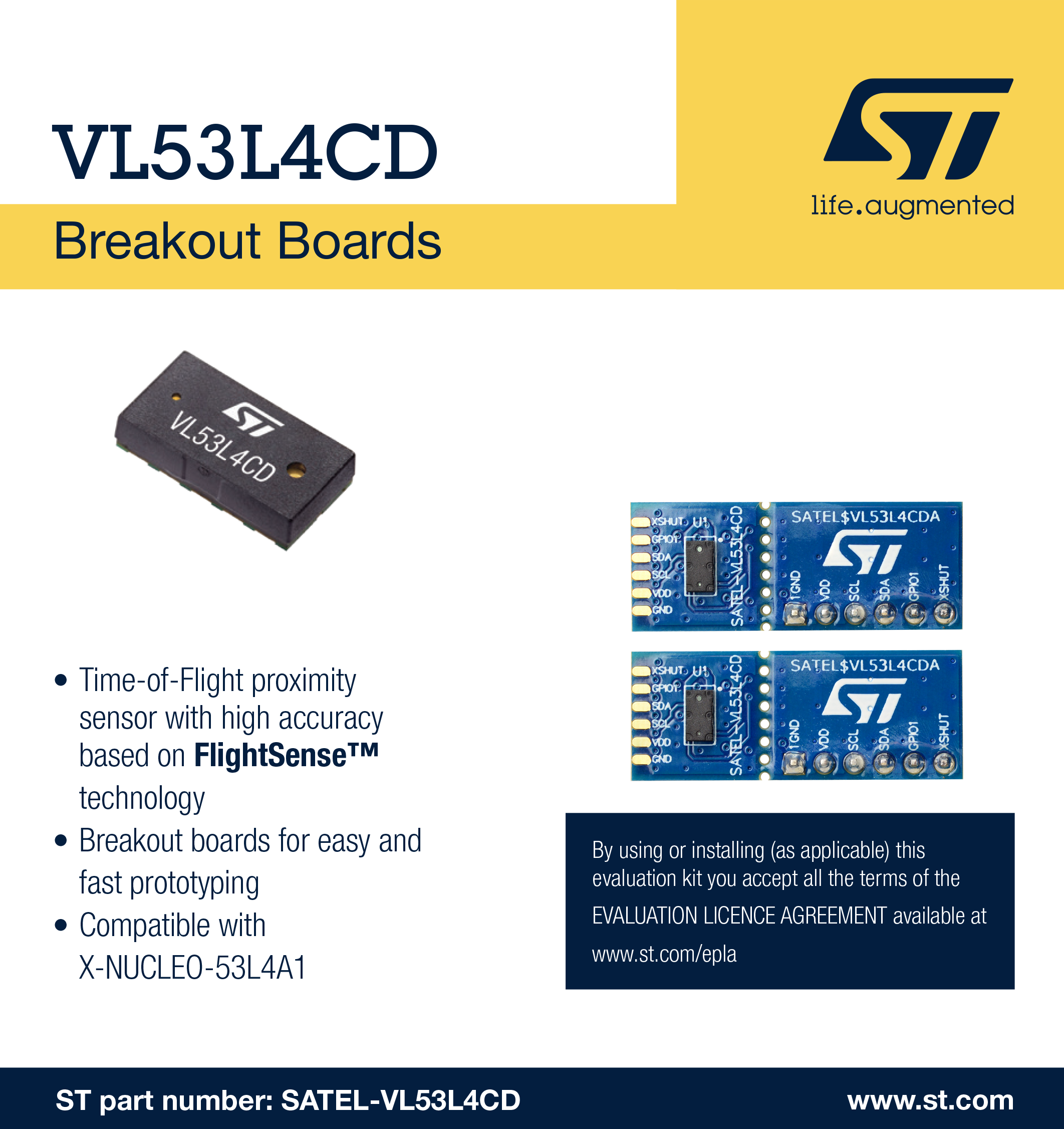 ST SATEL-VL53L4CD for sale