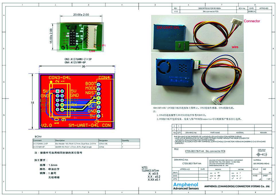 Amphenol SM-UART-04L for sale