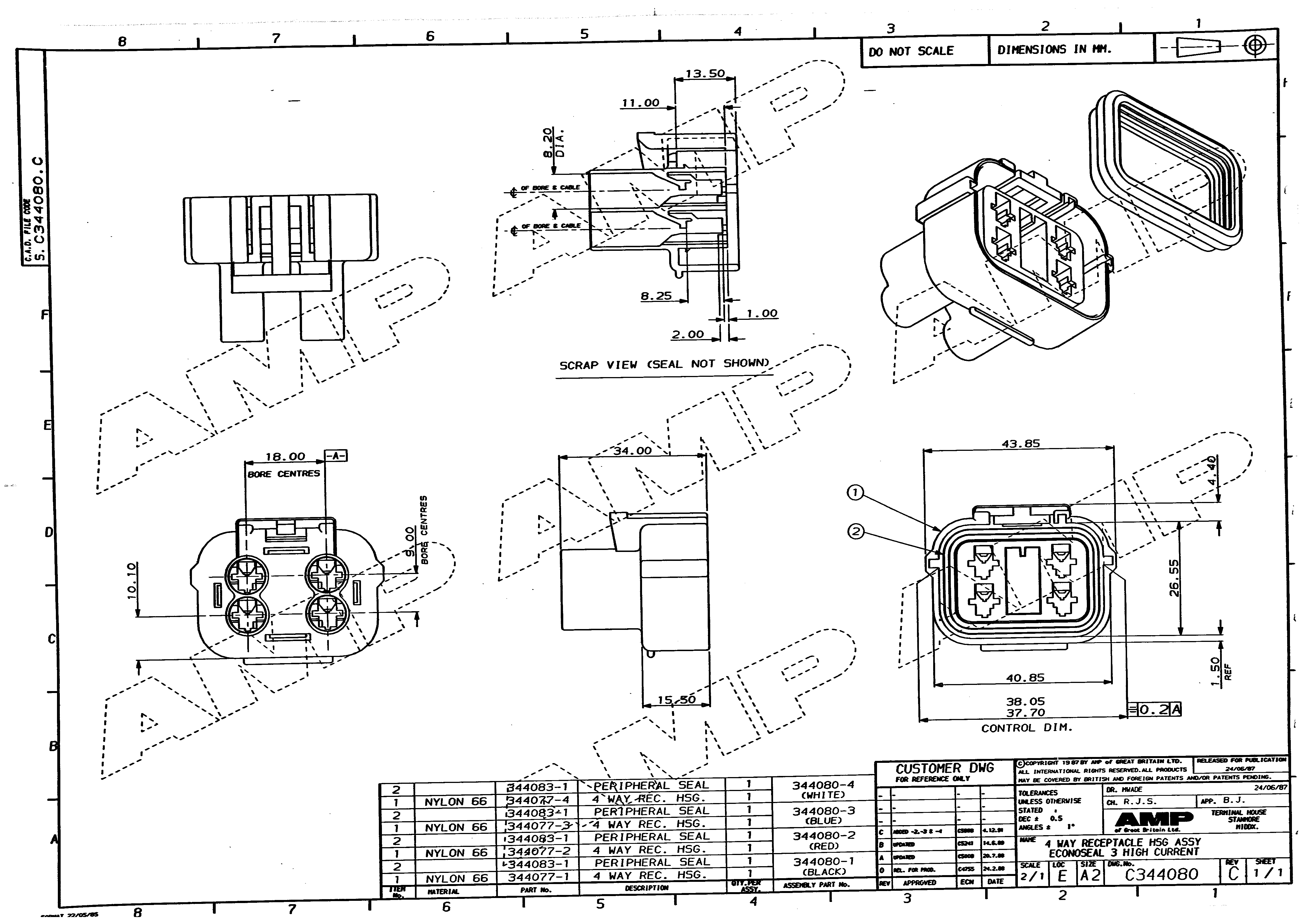 TE Connectivity 344080-1 for sale